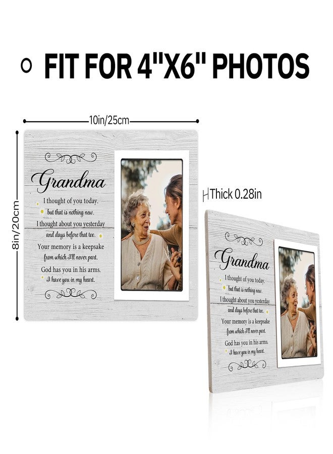 SteadStyle Grandma Memorial Picture Frame - Sympathy Gift for Loss of Grandmother - Bereavement Keepsake for Loved One - Remembrance Photo Frame, Fits 4x6 Inch Picture - Image 2